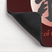 Tapis De Souris Calligraphie chinoise pour dragon sur Red Ball (Coin)