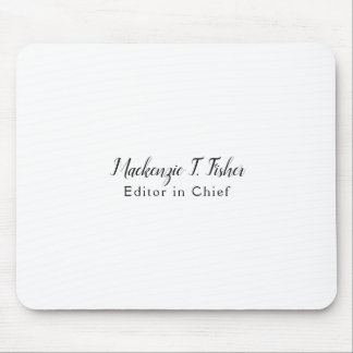 Tapis De Souris Calligraphie classique Élégante Plaque blanche sim