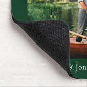 Tapis De Souris Calligraphie Cœur M. Mme Mariage Vert (Coin)