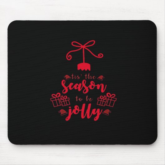 Tapis De Souris Calligraphie De Noël - Cette Saison (Devant)