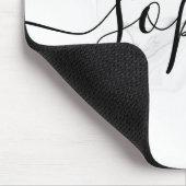 Tapis De Souris Calligraphie de script en marbre gris (Coin)
