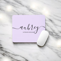 Calligraphie de script minimaliste violet