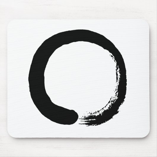 Tapis De Souris Calligraphie de zen de cercle d'Enso (Devant)