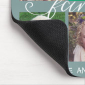 Tapis De Souris Calligraphie familiale | 6 Collage photo (Coin)