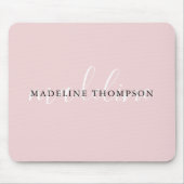 Tapis De Souris Calligraphie Fille rose pâle (Devant)