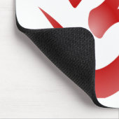 Tapis De Souris Calligraphie indoue rouge de l'OM Aum Devanagari (Coin)
