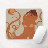 Tapis De Souris Calmar géant Mousepad de vecteur (Avec souris)