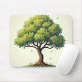 Tapis De Souris Calmer le pavé de souris de l'arbre (Avec souris)