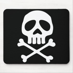Tapis De Souris Calotte de pirate de l'espace de crâne Groupe d'en