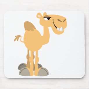 Tapis De Souris Camel de dessin souriant Mousepad