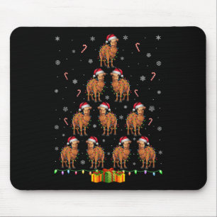 Tapis De Souris Camel Santa Hat Noël Lumières Hommes Femmes Noël T