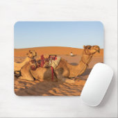 Tapis De Souris Camels dans le désert d'Oman (Avec souris)