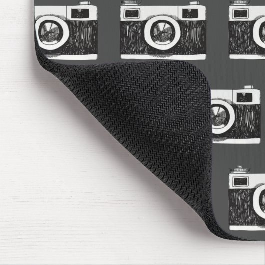 Tapis De Souris Caméra en gris (Coin)