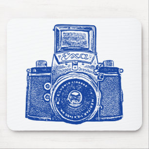 Tapis De Souris Caméra géante Est-Allemande - Bleu foncé