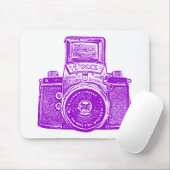 Tapis De Souris Caméra géante Est Allemande - Violet (Avec souris)