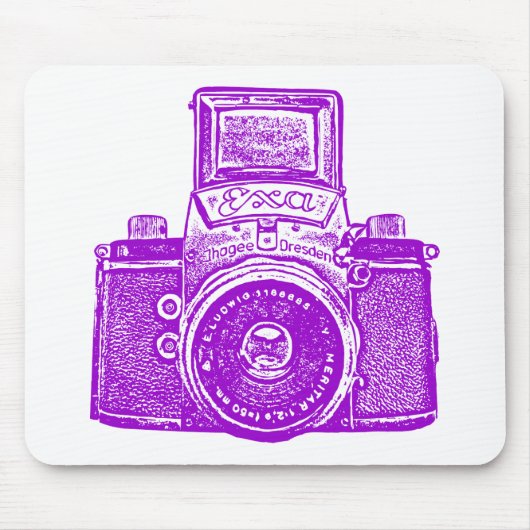 Tapis De Souris Caméra géante Est Allemande - Violet (Devant)
