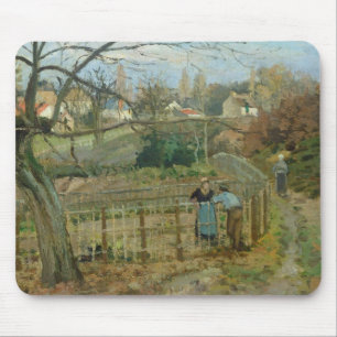 Tapis De Souris Camille Pissarro   la barrière, 1872 (huile sur l