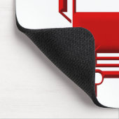 Tapis De Souris Camion à feu rouge (Coin)