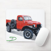 Tapis De Souris Camion antique Mousepad de chariot de puissance (Avec souris)