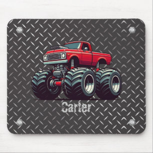 Tapis De Souris Camion monstre rouge