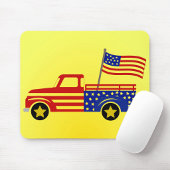 Tapis De Souris Camionnette Patriotique