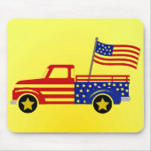 Tapis De Souris Camionnette Patriotique (Devant)