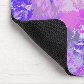 Tapis De Souris Camo Abstrait tendance rose violet bleu (Coin)