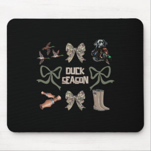 Tapis De Souris Camo Coquette Bow Duck Saison Chasse-Canard Femmes