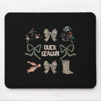 Tapis De Souris Camo Coquette Bow Duck Saison Chasse-Canard Femmes