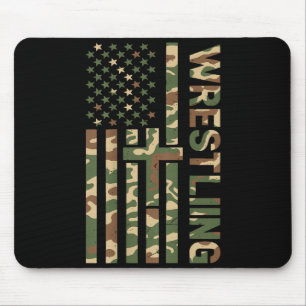 Tapis De Souris Camo de lutte jeunesse Drapeau américain Patriotiq