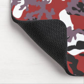 Tapis De Souris Camo rouge fait sur commande Mousepad (Coin)