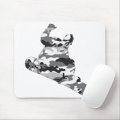 Tapis De Souris Camo-Snowboard gris (Avec souris)