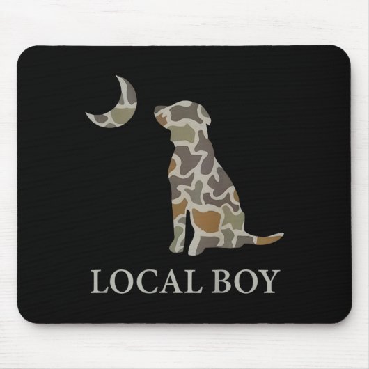 Tapis De Souris Camo Southern Local Boy Duck Hunting Black Lab Out (Devant)