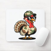 Tapis De Souris Camo Turkey Day Hunting Fall Thanksgiving  (Avec souris)