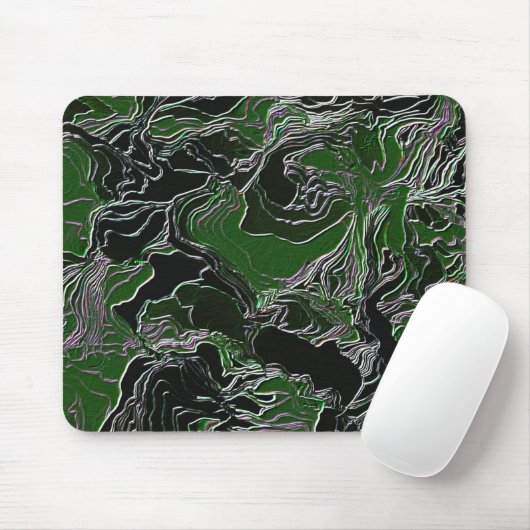 Tapis De Souris Camo vert (Avec souris)