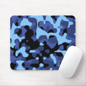 Tapis De Souris Camouflage bleu (Avec souris)