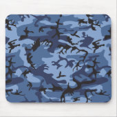 Tapis De Souris Camouflage bleu marine, Militaire, Armée (Devant)