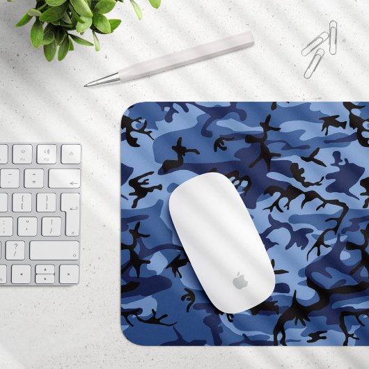 Tapis De Souris Camouflage bleu marine, Militaire, Armée