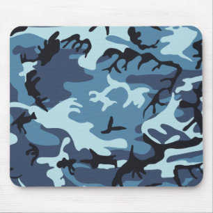 Tapis De Souris Camouflage bleu Mousepad