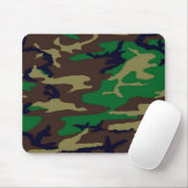 Tapis De Souris Camouflage boisé Mousepad (Avec souris)