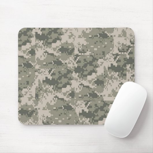 Tapis De Souris Camouflage Camouflage Motif numérique ACU (Avec souris)