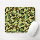 Tapis De Souris Camouflage de forêt (Avec souris)