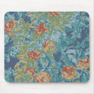 Tapis De Souris Camouflage et fleurs