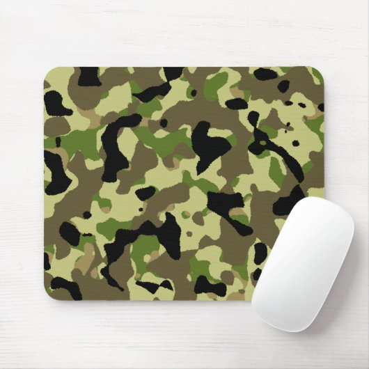 Tapis De Souris Camouflage Khaki Commando Camo Game Mousepad (Avec souris)