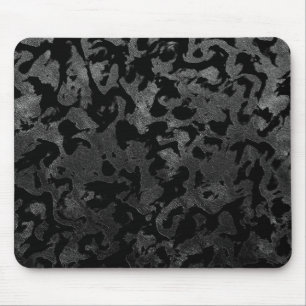 Tapis De Souris Camouflage moderne Camo-noir et gris foncé