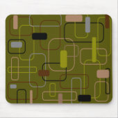 Tapis De Souris Camouflage moderne du milieu du siècle (Devant)