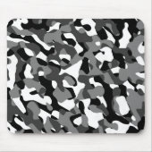 Tapis De Souris Camouflage noir et blanc Motif (Devant)