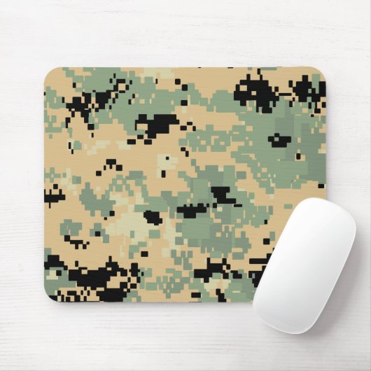 Tapis de souris camouflage numérique (Avec souris)