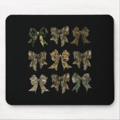 Tapis De Souris Camouflage Old Camo Bow Camo Coquette Bow Hunting (Devant)