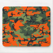 Tapis De Souris Camouflage orange et vert, Militaire, Armée (Devant)